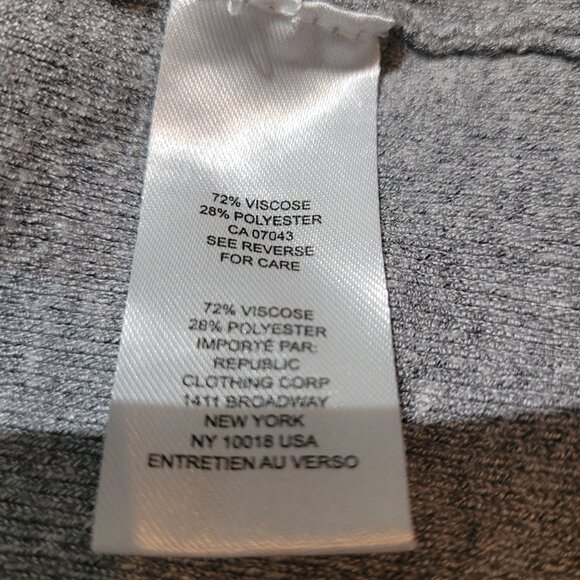 Tahari Knit Sleeveless Ribbed Mock Neck Sweater Size L Gray Stretch Minimalist - Picture 9 of 9